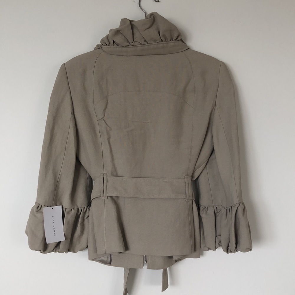 Zara Ruffle Linen Jacket - Picture 5 of 7